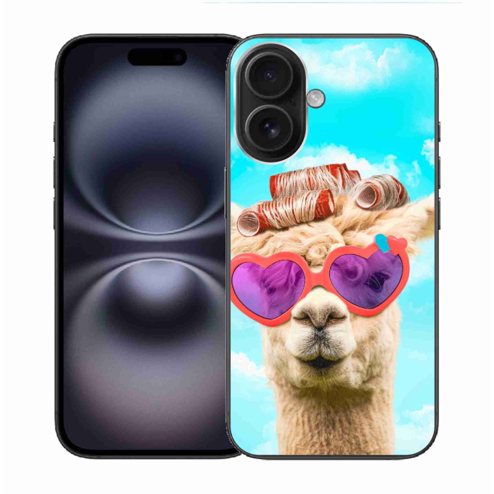 Zselés borítás mmCase iPhone 16 készülékhez - szemüveges láma