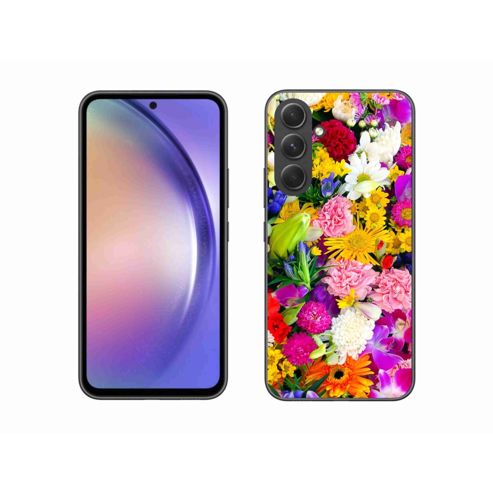 Zselés borítás mmCase Samsung Galaxy A54 5G - virágok 12