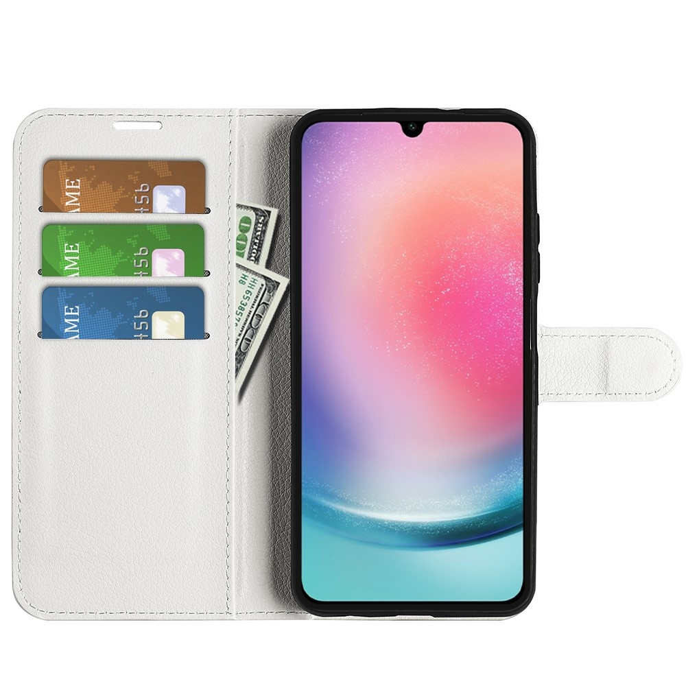 Litchi book tok Samsung Galaxy A16 4G/5G készülékhez - fehér