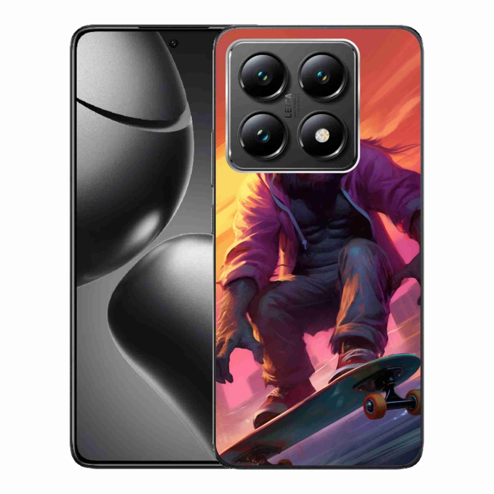 Gél borítás mmCase a Xiaomi 14T-hez - gorilla a gördeszkán