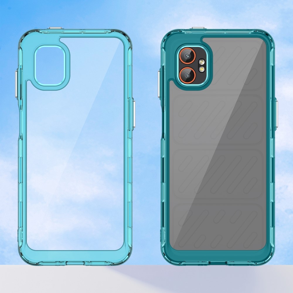Gél tok kemény hátlappal Samsung Galaxy Xcover 7 Pro készülékhez - világoskék színben