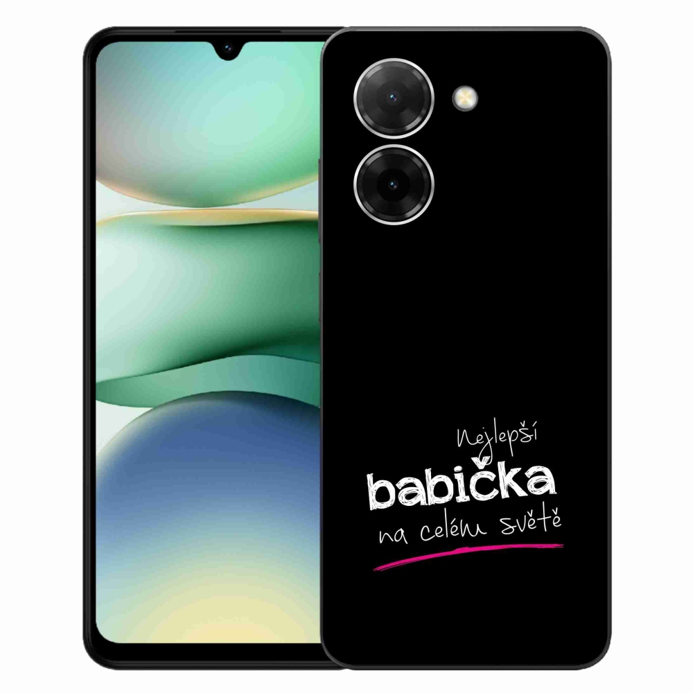 Gél borító mmCase a Xiaomi Redmi A5 (171.7x77.8x8.3mm) - legjobb nagymama 4 fekete háttérrel
