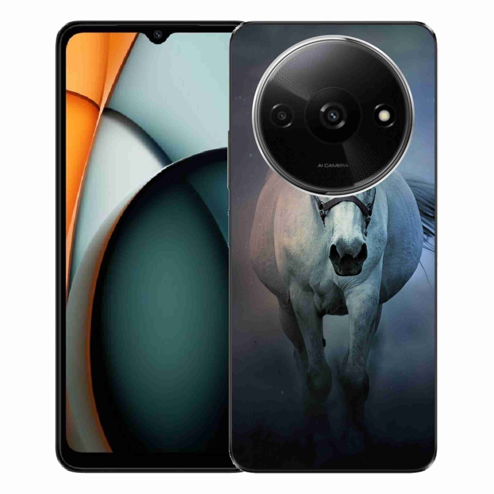 Gél tok mmCase a Xiaomi Redmi A3-hoz - futó fehér ló