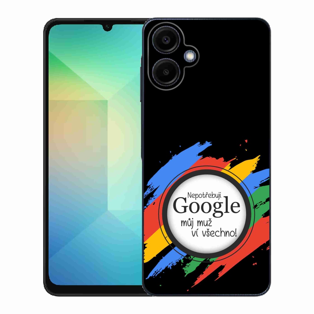 Gél borító mmCase Samsung Galaxy A06 4G - az ember mindent tud fekete háttérrel