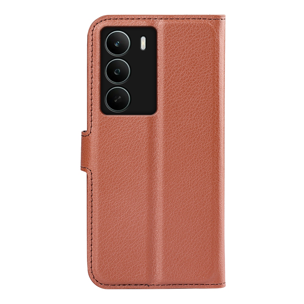 Litchi könyvtáska a Realme C71 készülékhez - barna