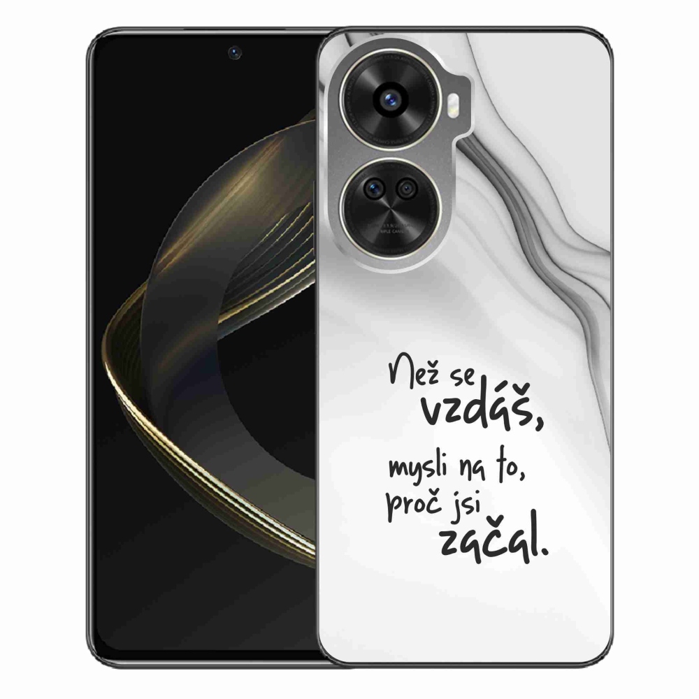 Gél borítás mmCase a Huawei Nova 12 SE számára - idézet 2 fehér háttér