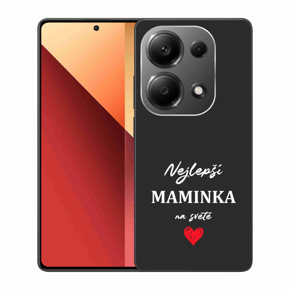 Gél borító mmCase a Xiaomi Redmi Note 13 Pro 4G/Poco M6 Pro - legjobb anya 1 fekete háttérrel