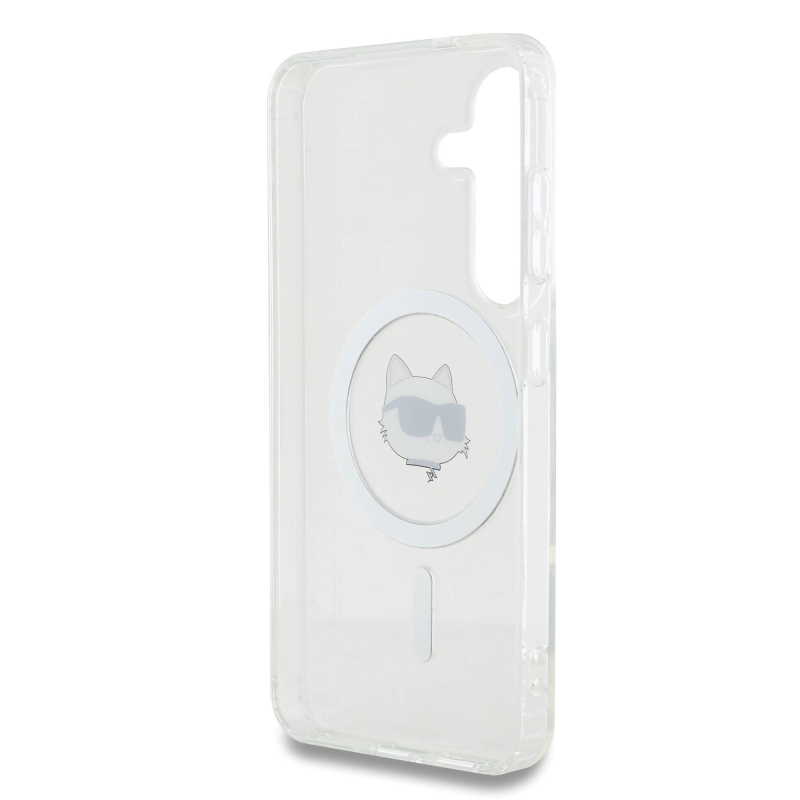Karl Lagerfeld IML Choupette Head MagSafe hátlap Samsung Galaxy S25 átlátszóhoz