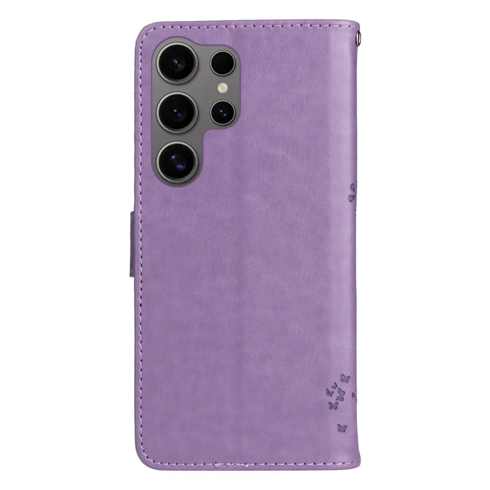 Fák könyve tok Samsung Galaxy S25 Ultra - világos lila