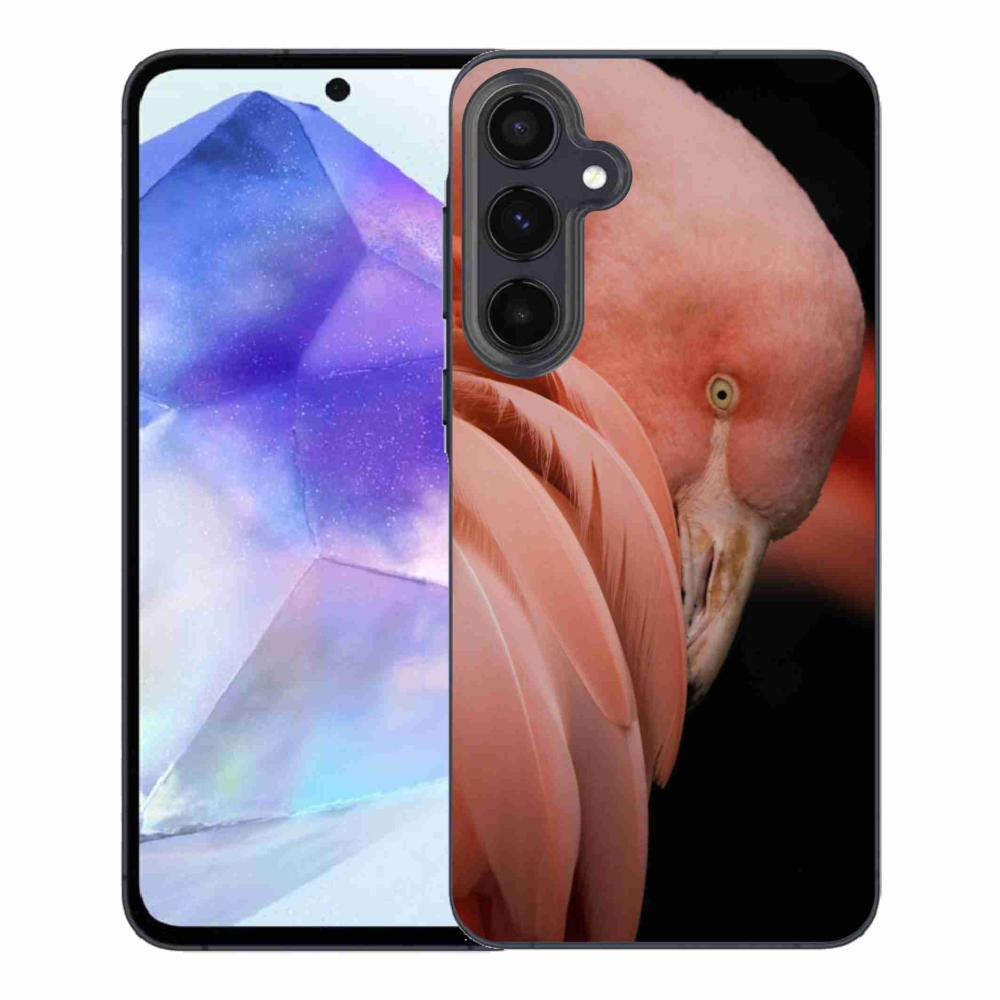 Zselés borítás mmCase Samsung Galaxy A55 5G - flamingó 3