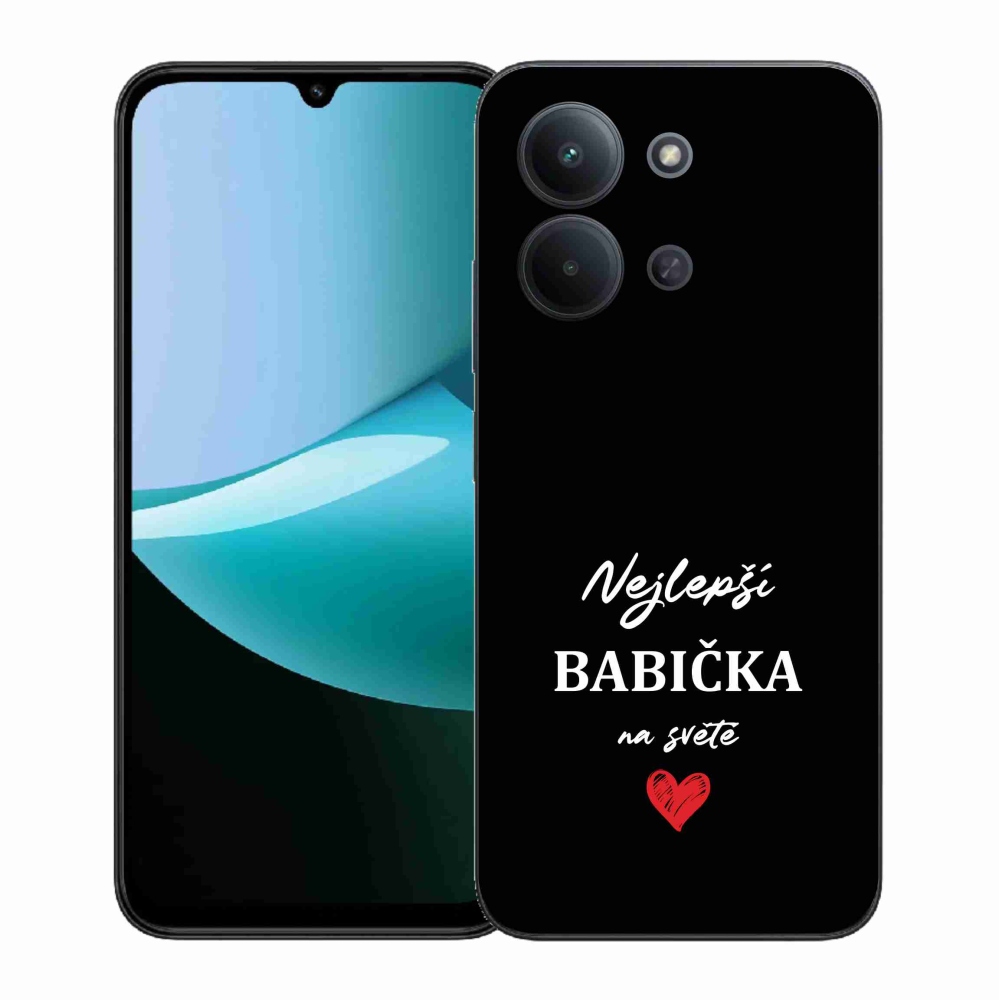 Gél borítás mmCase a Xiaomi Redmi 15C 4G (171mm)/Poco C85 4G (171mm) - legjobb nagyi 1 fekete háttérrel