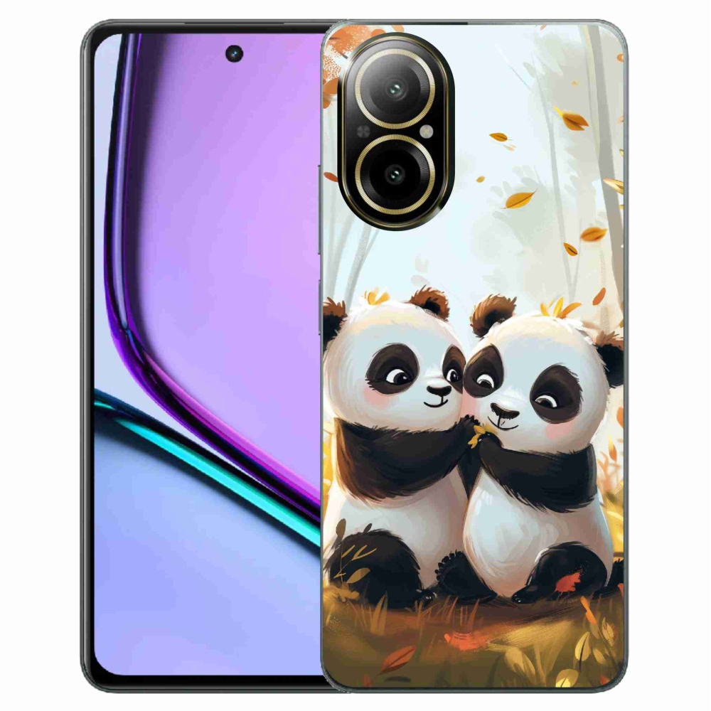 Zselés borítás mmCase a Realme C67 készülékhez - pandák
