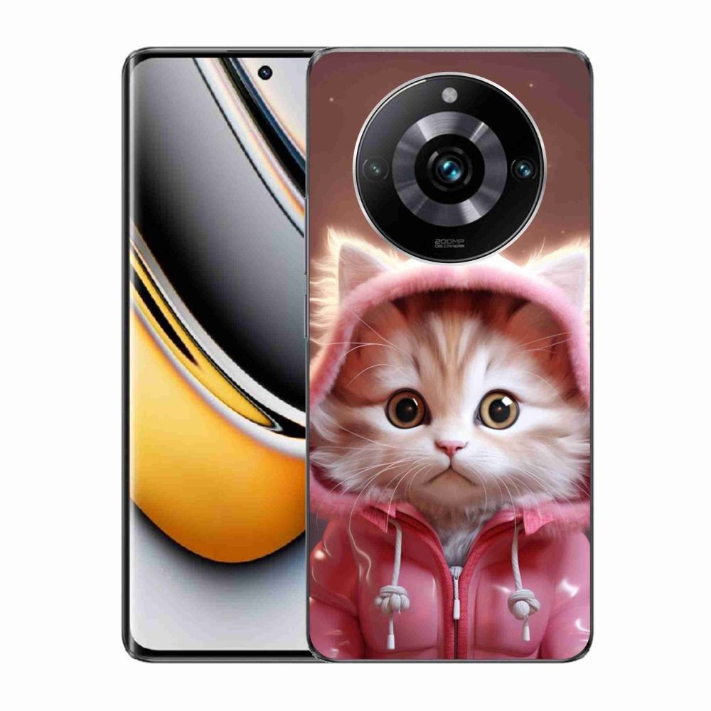 Gél borítás mmCase a Realme 11 Pro/11 Pro+ készülékhez - aranyos cica 3
