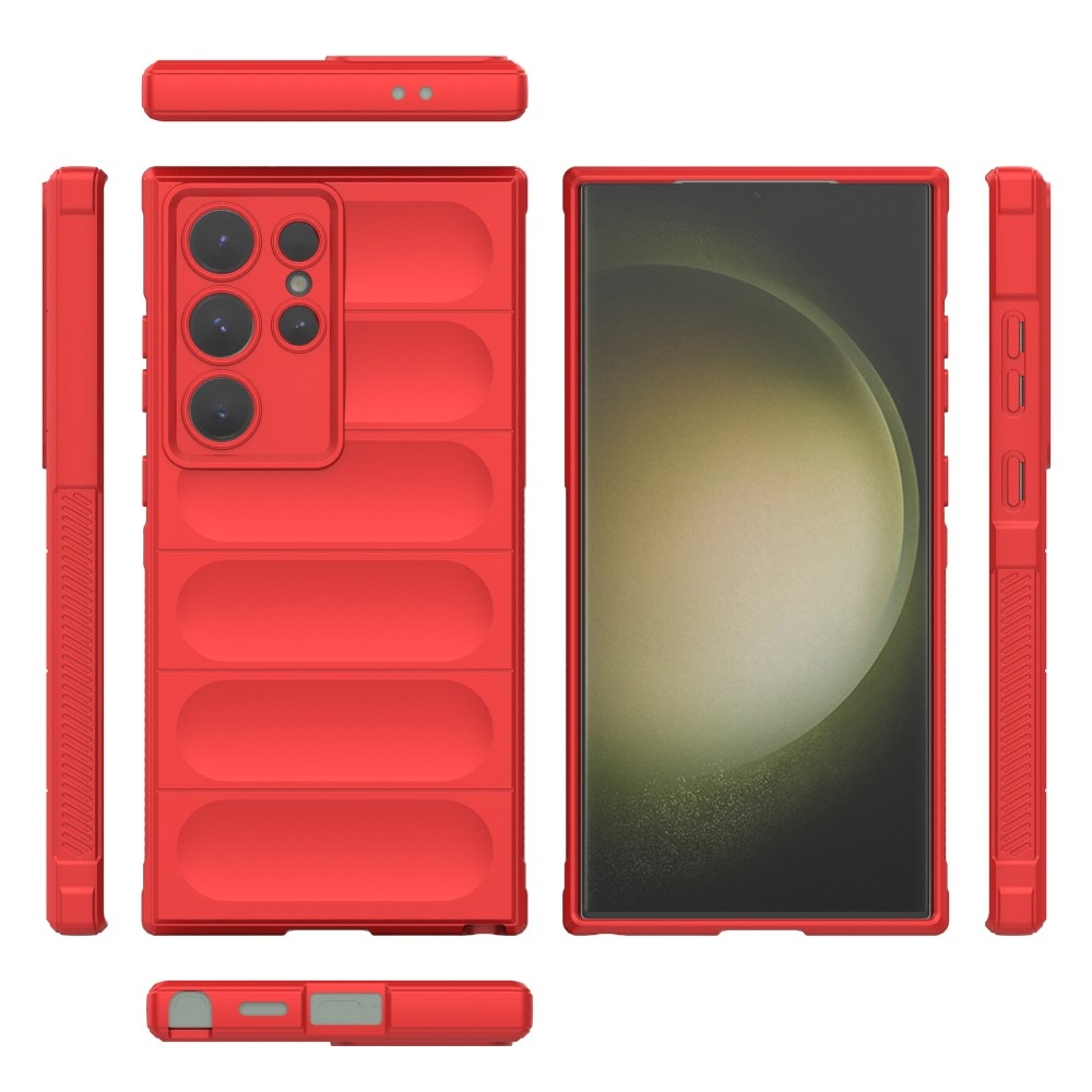 Rugg tartós zselés tok Samsung Galaxy S24 Ultra készülékhez - piros