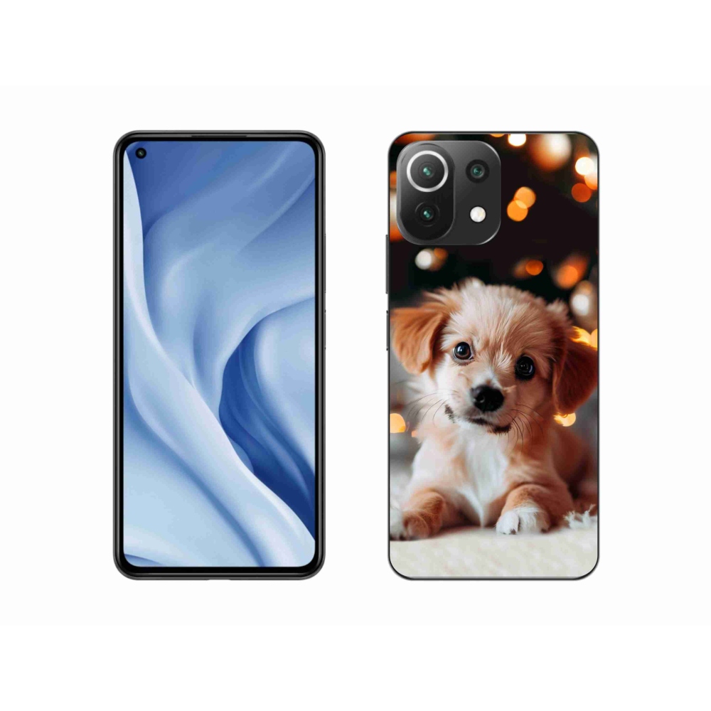 Gél borítás mmCase a Xiaomi 11 Lite 5G NE számára - kölyökkutyakék