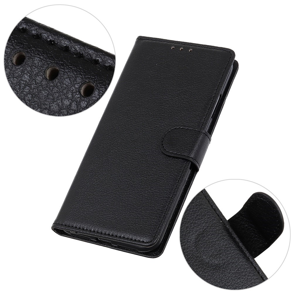 Litchie könyv tok a Xiaomi Redmi 12 4G/5G készülékhez - fekete