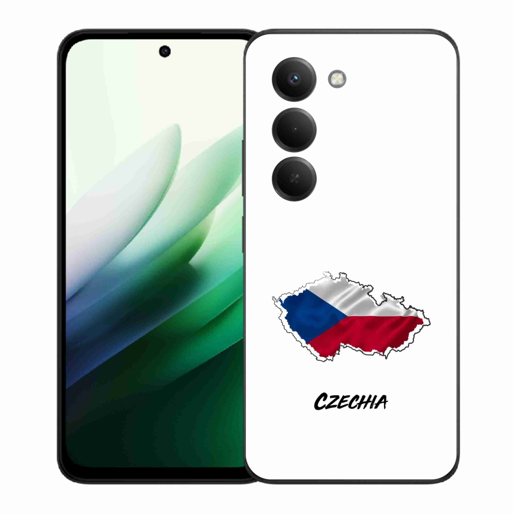 Gél borítás mmCase a Xiaomi Redmi 15 5G - Csehország fehér háttérrel