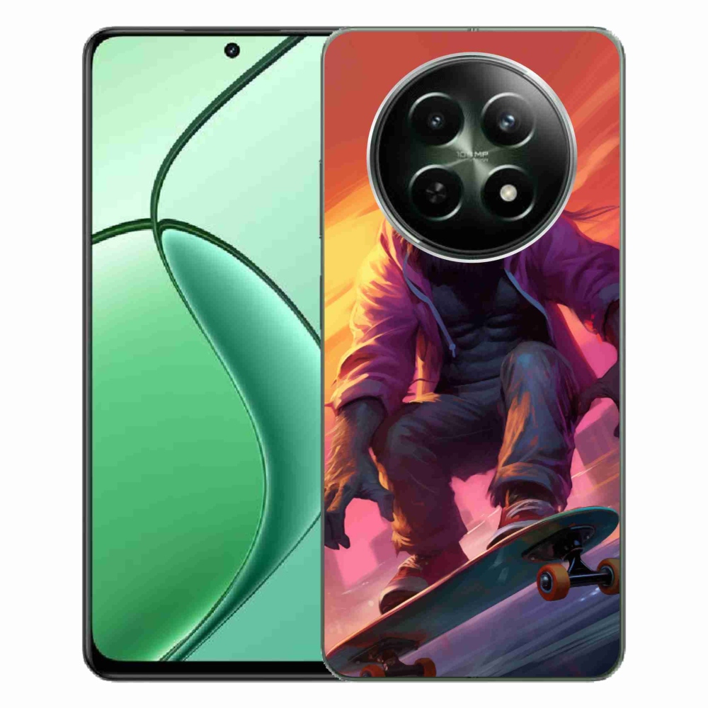 Gél borítás mmCase a Realme 12 5G/12x 5G számára - gorilla gördeszkán