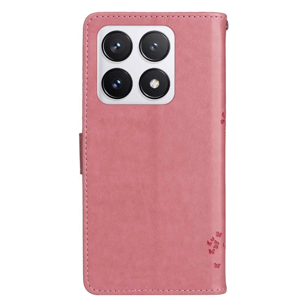 Fák könyve tok Xiaomi 14T Pro - rózsaszínű
