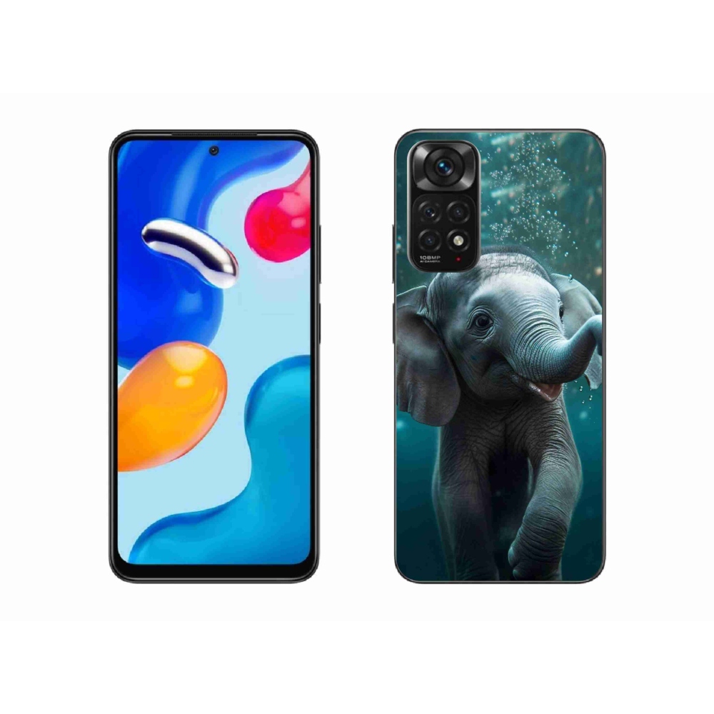 Gél borítás mmCase a Xiaomi Redmi Note 11S 4G-hez - elefánt a víz alatt