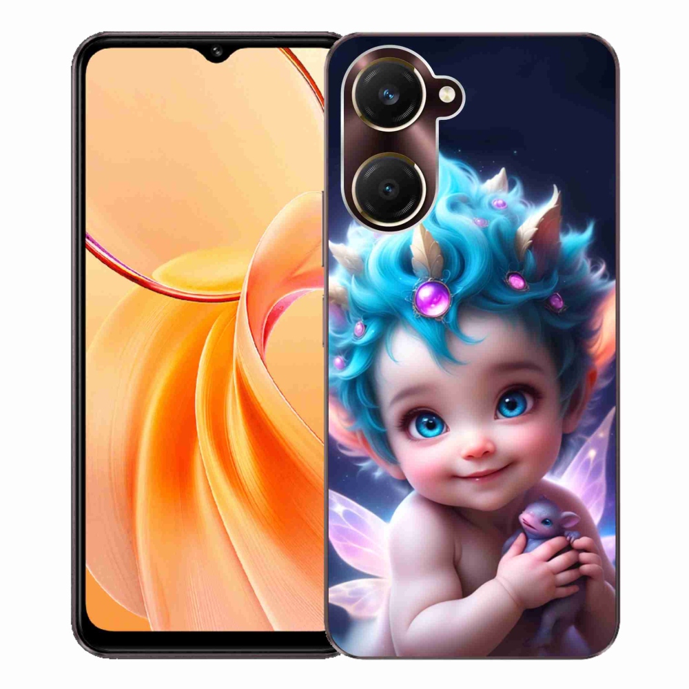 Gélburkolat mmCase a Vivo Y28s 5G-n - baba pillangószárnyakkal