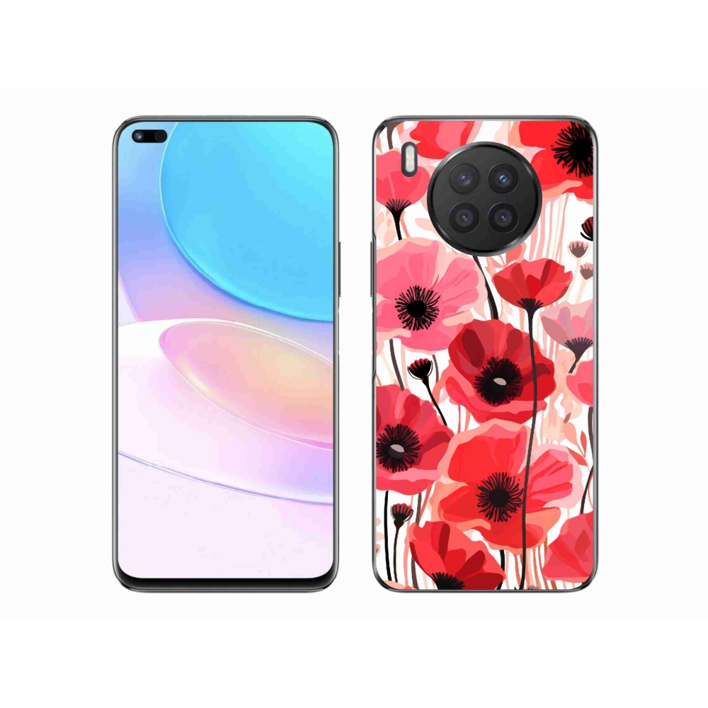 Gél borítás mmCase a Huawei Nova 8i készülékhez - mákos 1