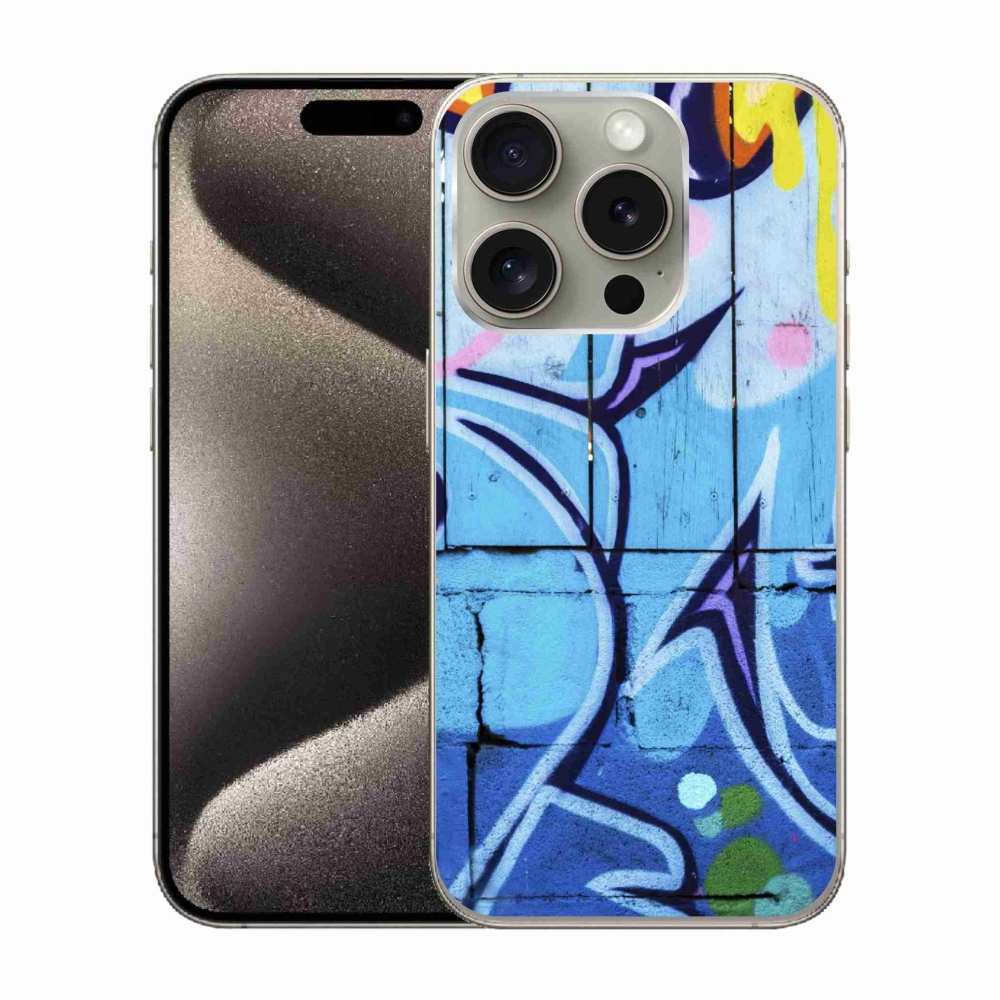 Zselés borítás mmCase iPhone 15 Pro készülékhez - graffiti