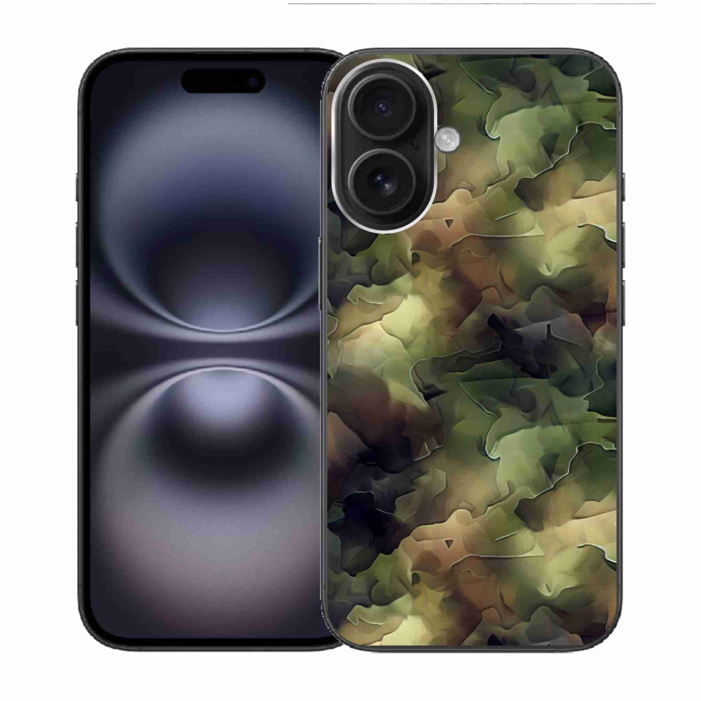 Zselés borítás mmCase iPhone 16 készülékhez - terepszínű minta 10