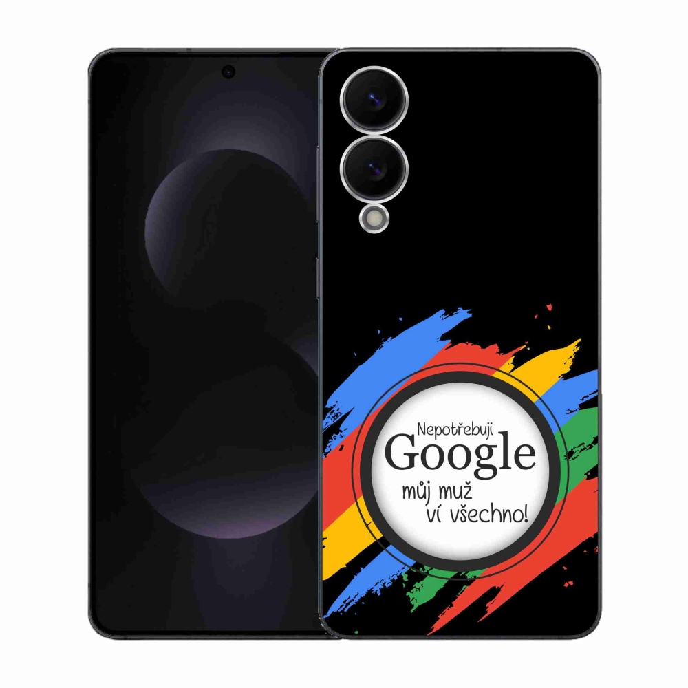 Gél borító mmCase Samsung Galaxy S25 Edge - az ember mindent tud fekete háttérrel