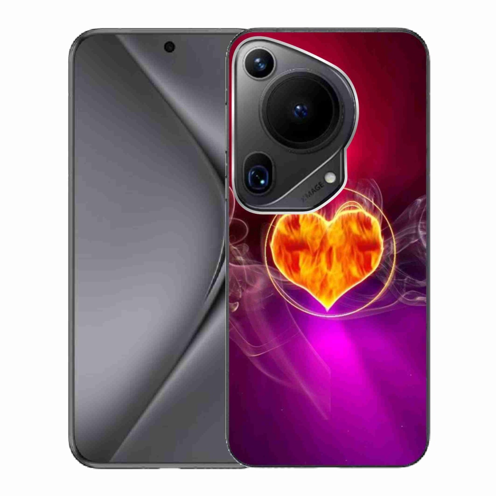 Gél borítás mmCase a Huawei Pura 70 Ultra számára - tüzes szív