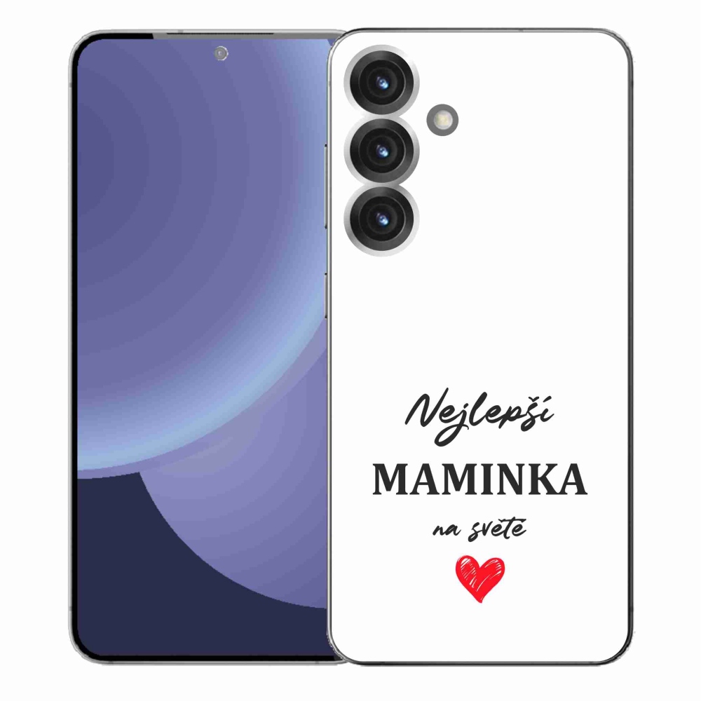 Gél borító mmCase Samsung Galaxy S25+ - legjobb anya 1 fehér háttér