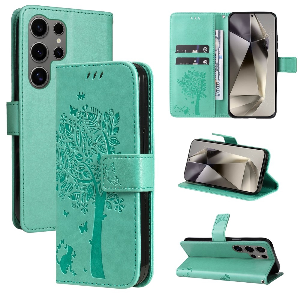 Fák könyve tok Samsung Galaxy S25 Ultra - teal - teal - kék színű