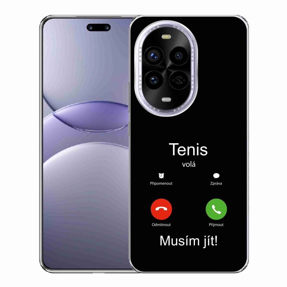 Gél borítás mmCase a Huawei Nova 13 Pro 5G-n - teniszhívások fekete háttérrel