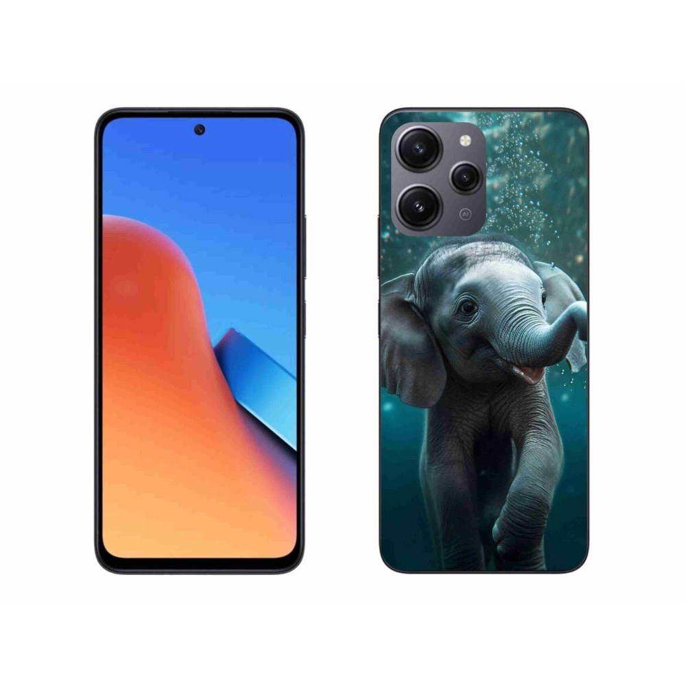 Gél borítás mmCase a Xiaomi Redmi 12-hez - elefánt a víz alatt