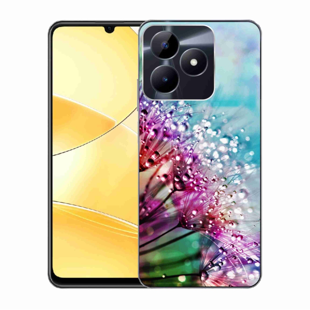 Zselés borító mmCase a Realme C51/C53 készülékhez - színes virágok