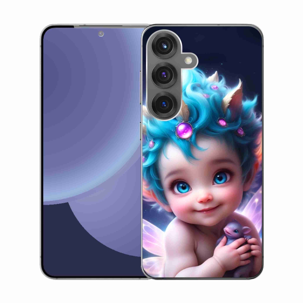 Gél borítás mmCase Samsung Galaxy S25 készülékhez - baba pillangószárnyakkal