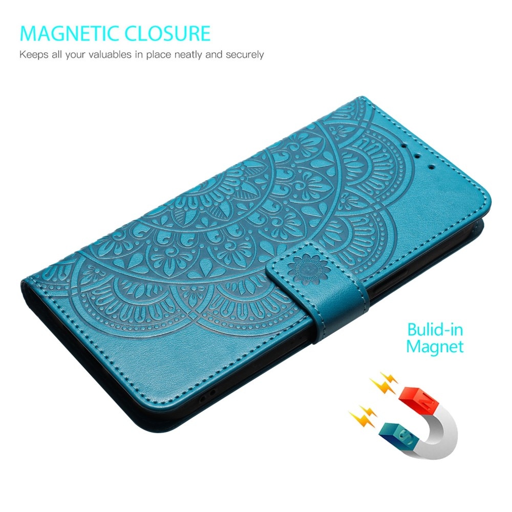 Mandala könyv tok Xiaomi Redmi 13C 5G - kék