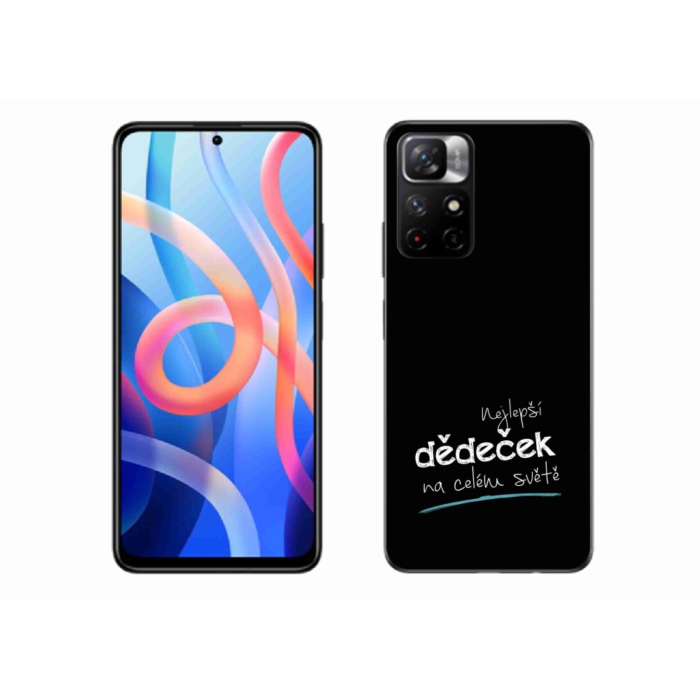 Gél borító mmCase a Xiaomi Redmi Note 11S 5G - a legjobb nagypapa 3 fekete háttérrel