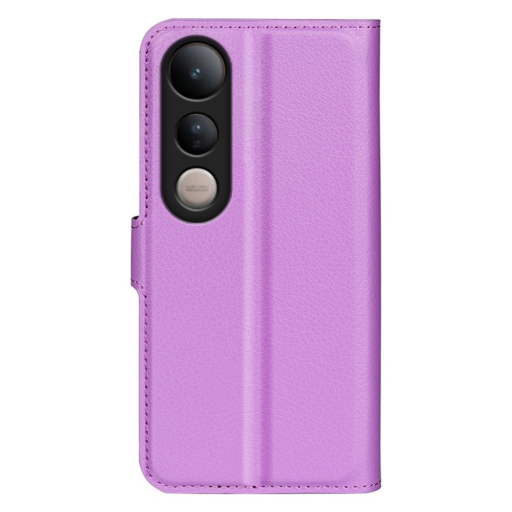 Litchi könyv tok a Vivo V50 Lite 4G/5G-hez - lila