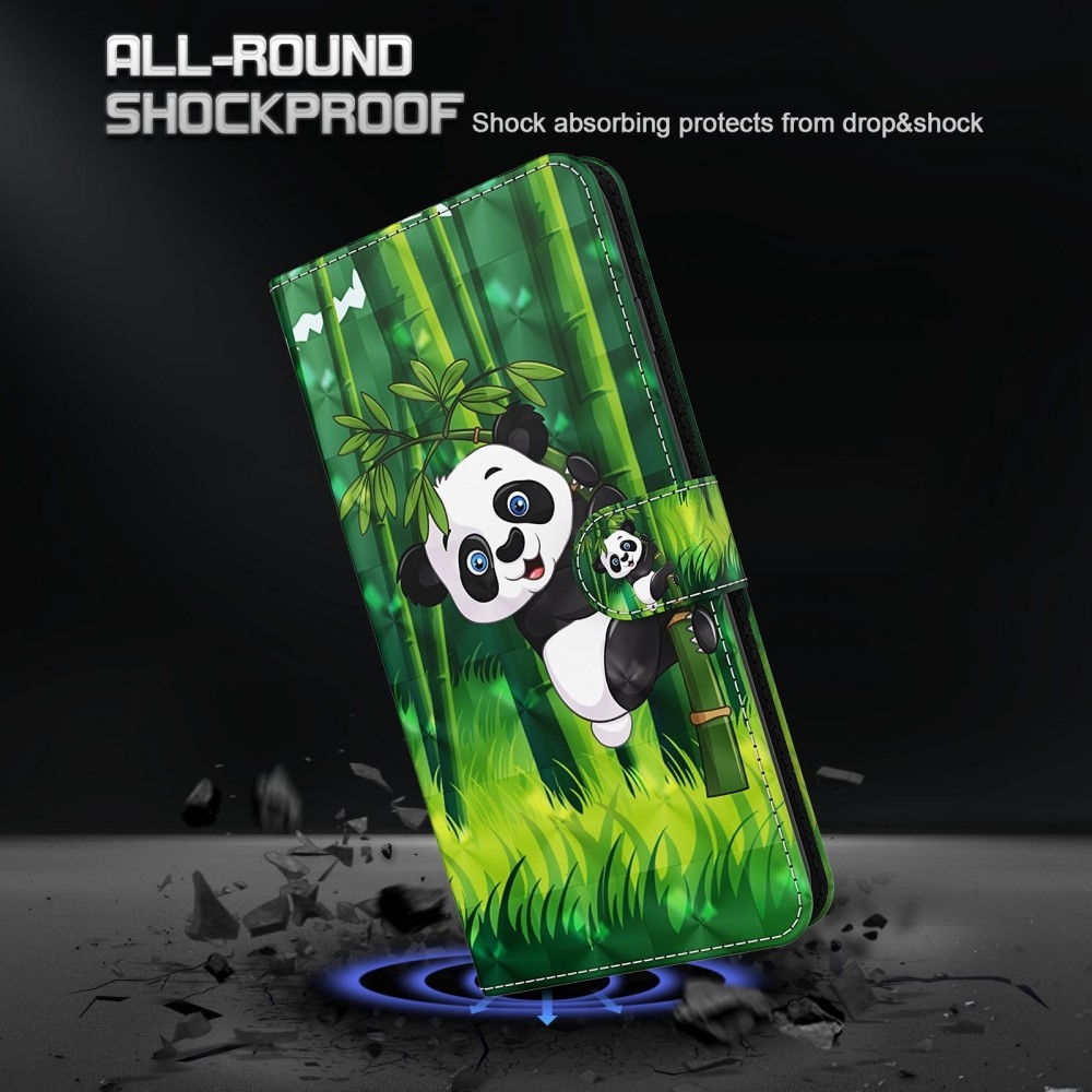 Nyomtatott könyv tok a Xiaomi Redmi Note 13-hoz - panda a bambuszon
