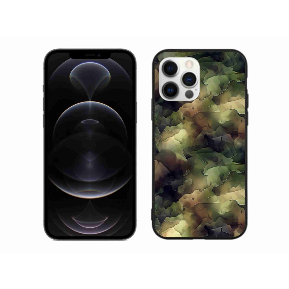 Zselés borítás mmCase iPhone 12 Pro Max készülékhez - terepszínű minta 10