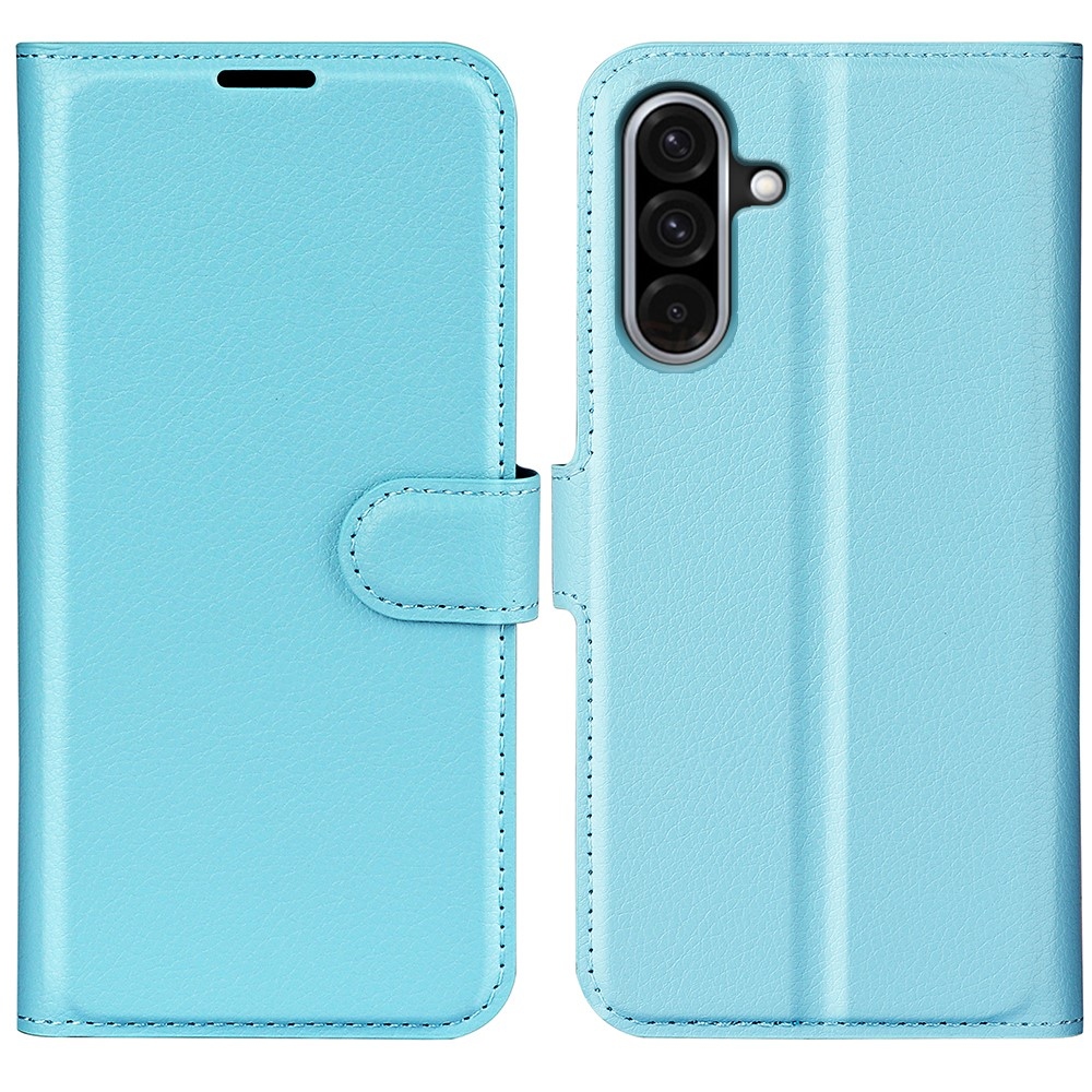 Litchi könyv tok Samsung Galaxy A36 5G - kék