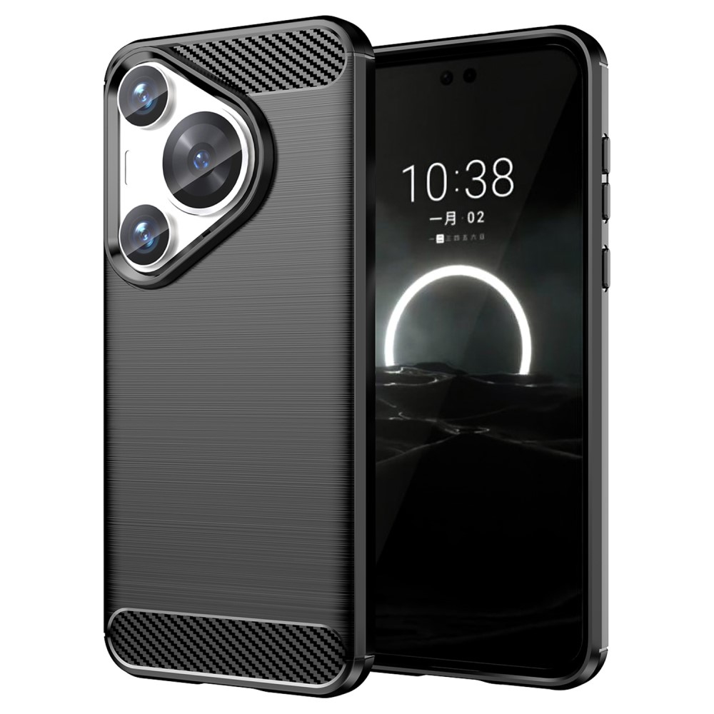 Szénálló zselés tok a Huawei Pura 70 Pro készülékhez - fekete