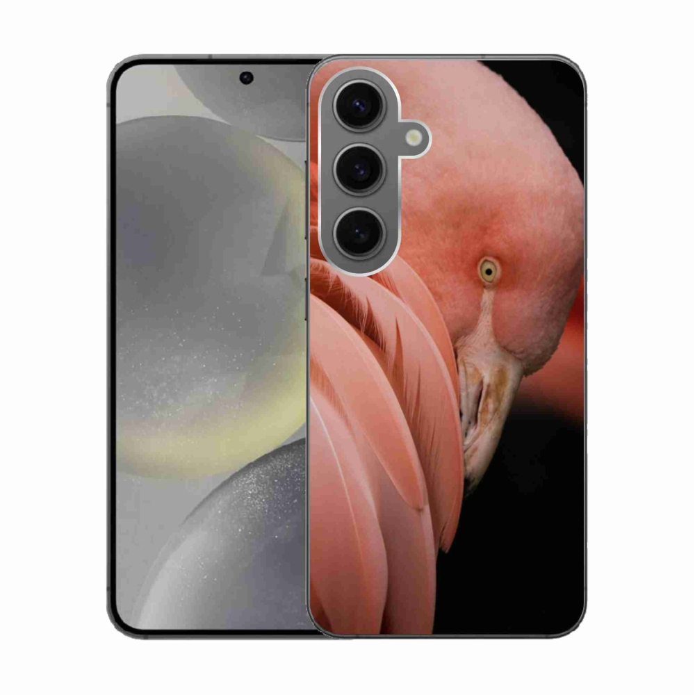 Zselés borítás mmCase Samsung Galaxy S24 készülékhez - flamingó 3