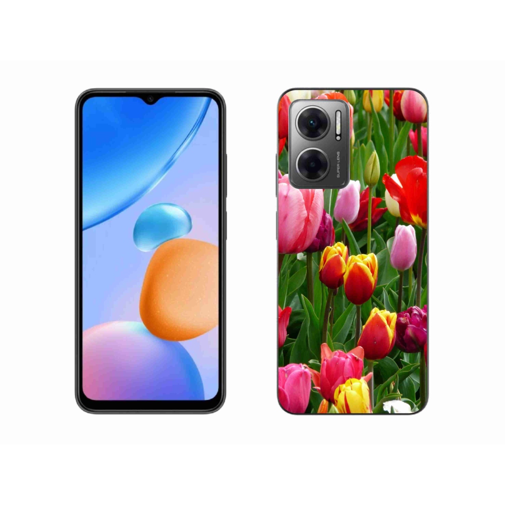 Gél borítás mmCase a Xiaomi Redmi 10 5G-hez - tulipánok