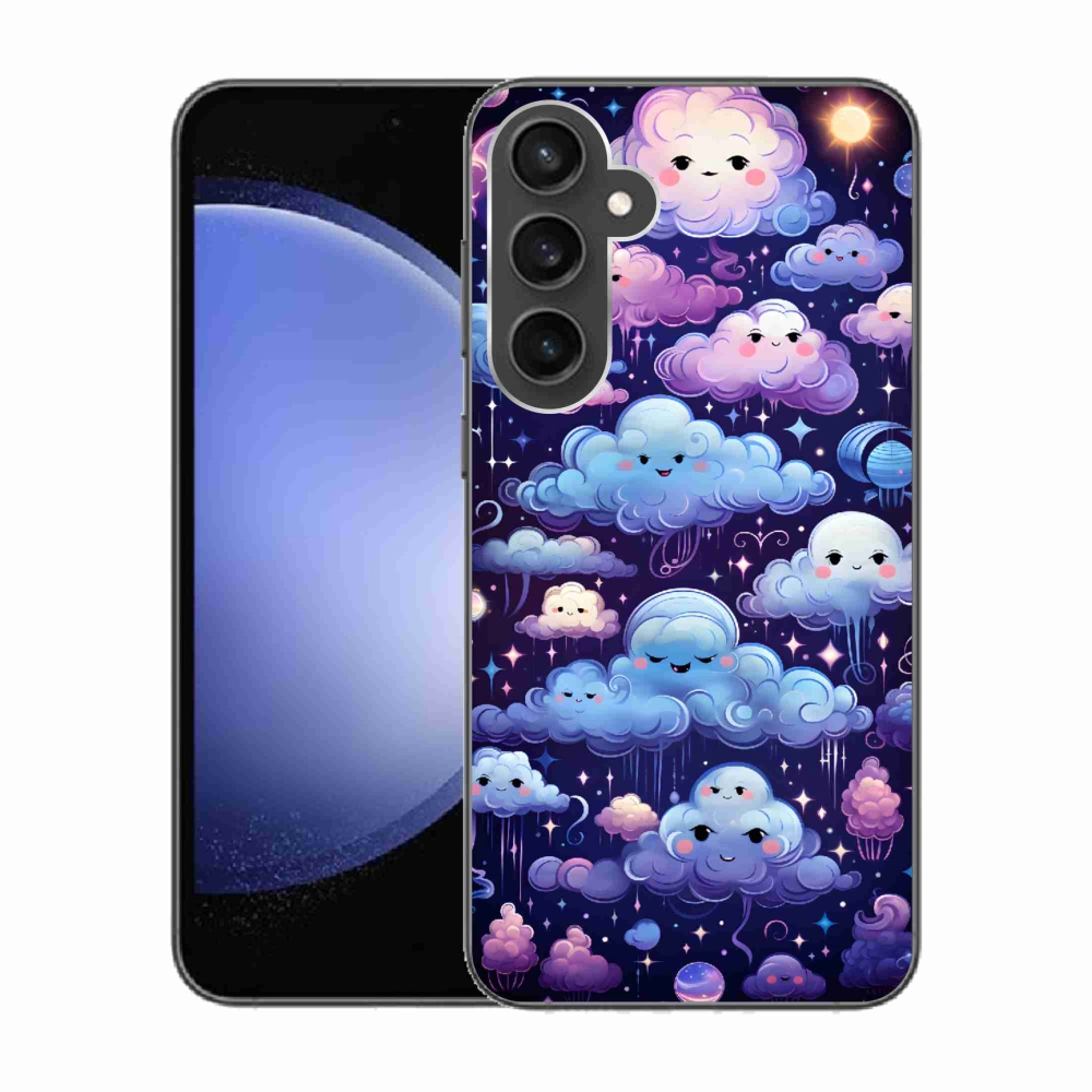 Zselés borítás mmCase Samsung Galaxy S23 FE - felhők