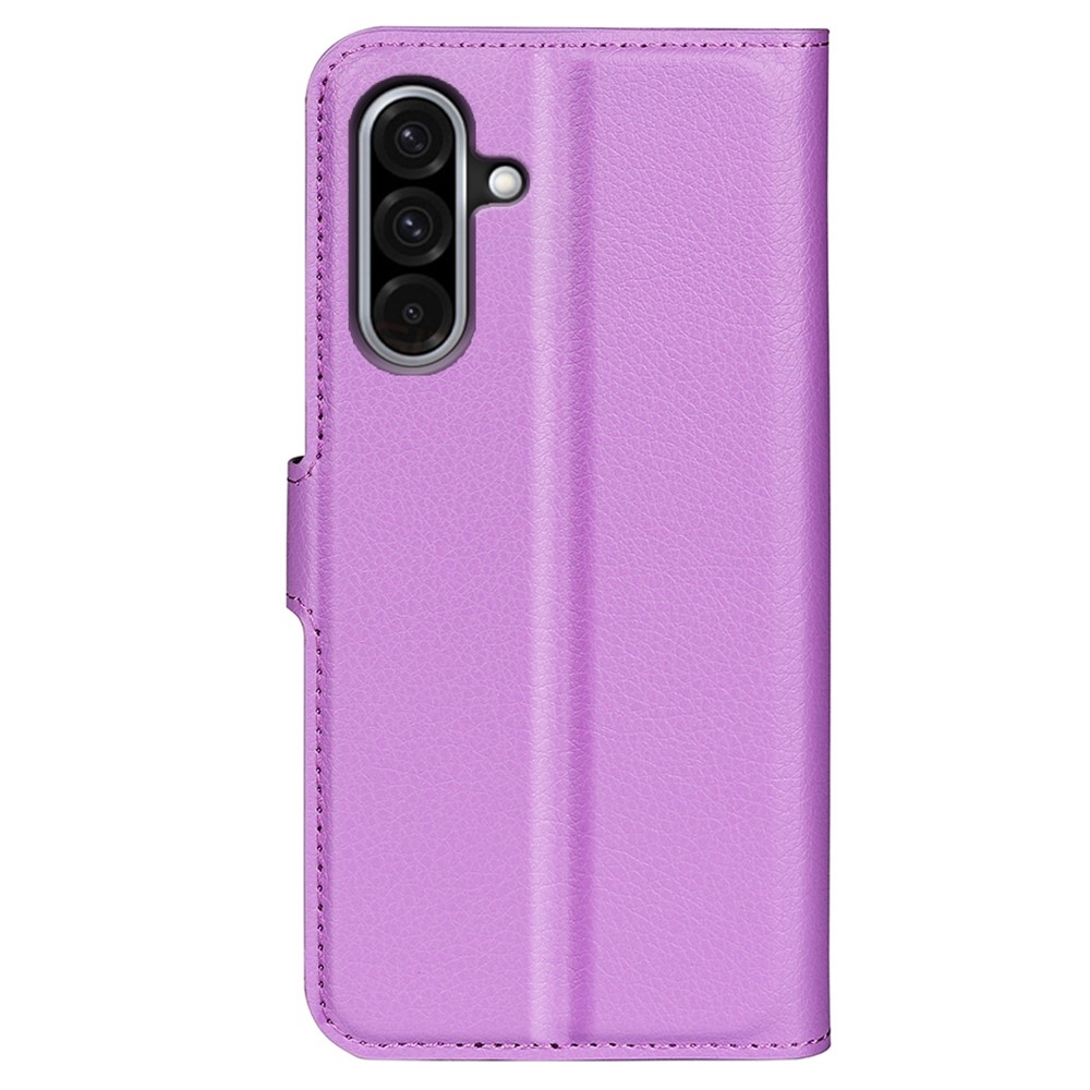 Litchi könyv tok Samsung Galaxy A36 5G - lila