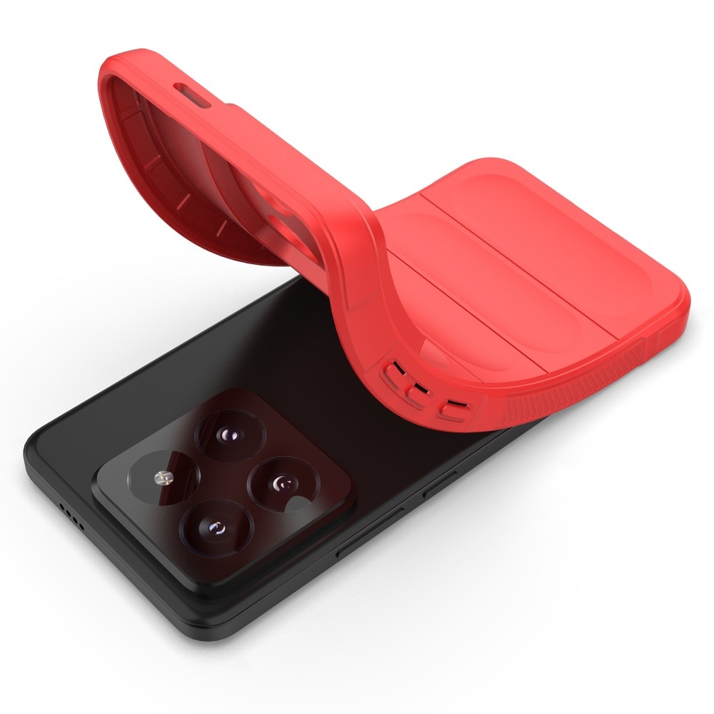 Rugg tartós zselés tok Xiaomi 14 Pro-hoz - piros