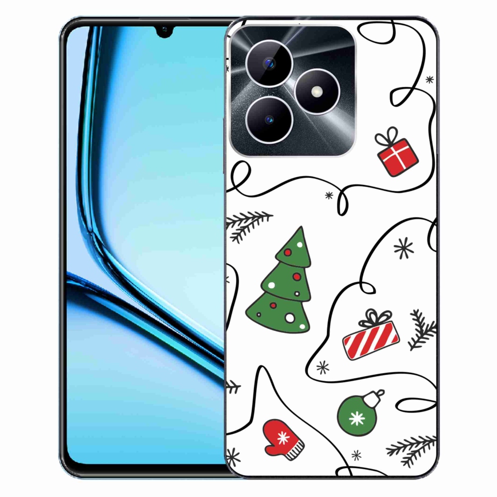 Zselés borító mmCase a Realme Note 50 készülékhez - karácsonyi motívumok