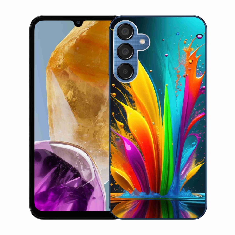 Zselés borítás mmCase Samsung Galaxy M15 5G - absztrakt motívum 1